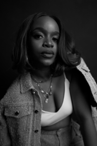 Brittany Packnett Cunningham headshot in black and white